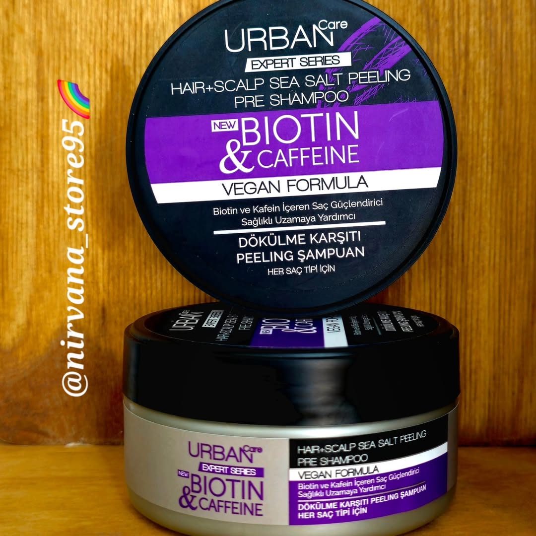 اسکراب لایه بردار پوست کف سر حاوی بیوتین و کافئین اربن کر Urban Care Expert Biotin & Caffeine Hair Scalp