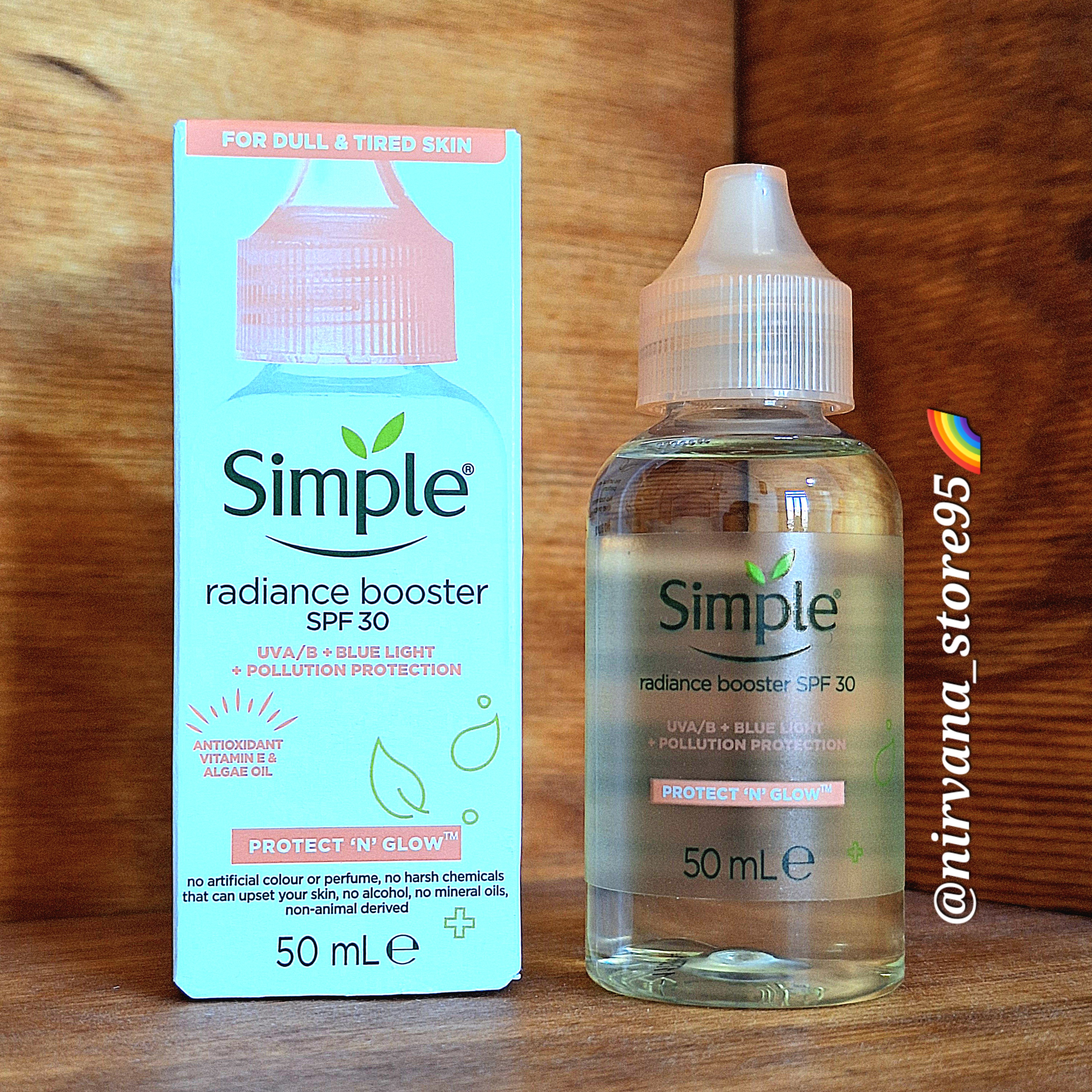 سرم ضدآفتاب و جوانساز سیمپل SPF 30 حجم ۵۰ میلی لیتر