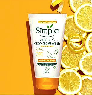 ژل شستوشوی صورت ویتامین C مدل Protect N Glow سیمپل