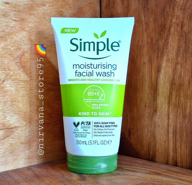 ژل شستشو صورت سیمپل مدل moisturising حجم 150 میل