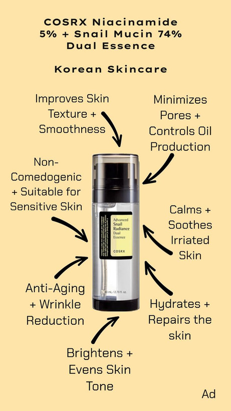 اسنس دوگانه حلزون کوزارکس Cosrx مدل Radiance Dual