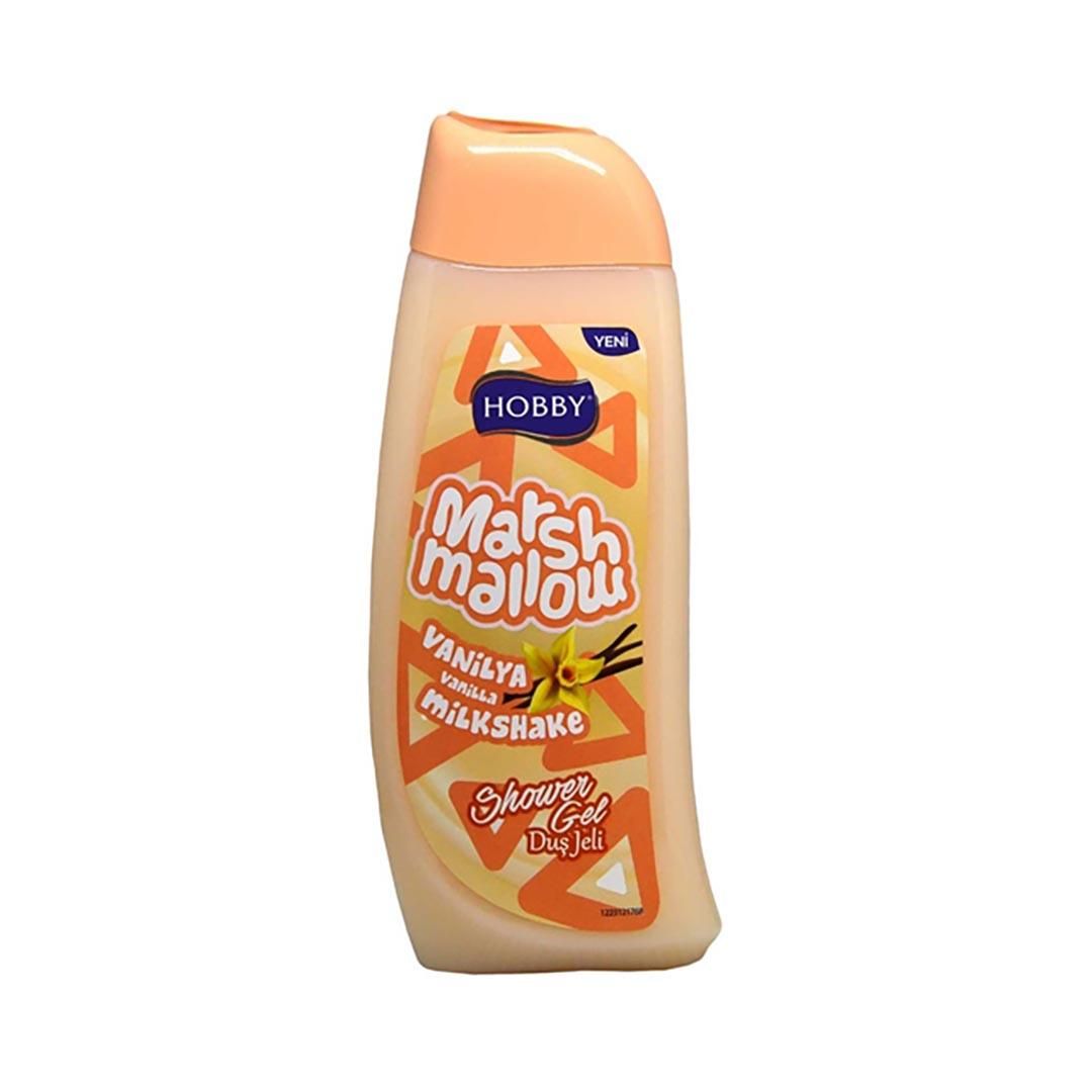 شامپو بدن هوبی Hobby مدل Marshmallow حاوی عصاره وانیل حجم ۵۰۰ میل